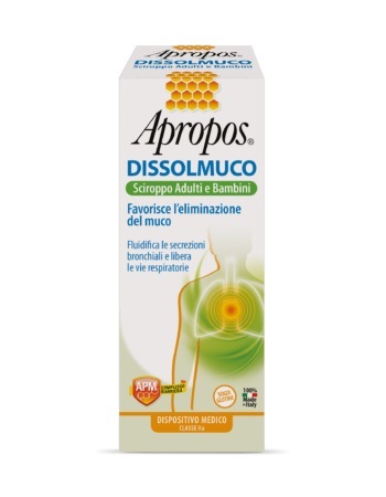APROPOS DISSOLMUCO SCIROPPO ADULTI E BAMBINI 230 G - Farmaciapacini.it