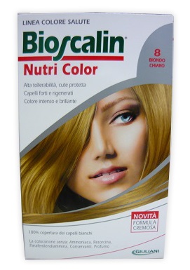 BIOSCALIN NUTRI COLOR 8 BIONDO CHIARO SINCROB 124 ML - Farmaciapacini.it