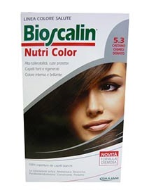 BIOSCALIN NUTRI COLOR 5,3 CASTANO CHIARO DORATO SINCROB 124 ML - Farmaciapacini.it