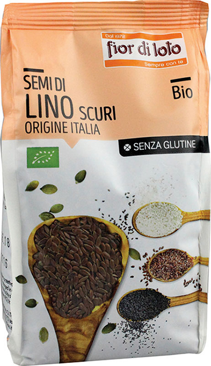 SEMI DI LINO SCURI ITALIA SENZA GLUTINE BIO 400 G - Farmaciapacini.it