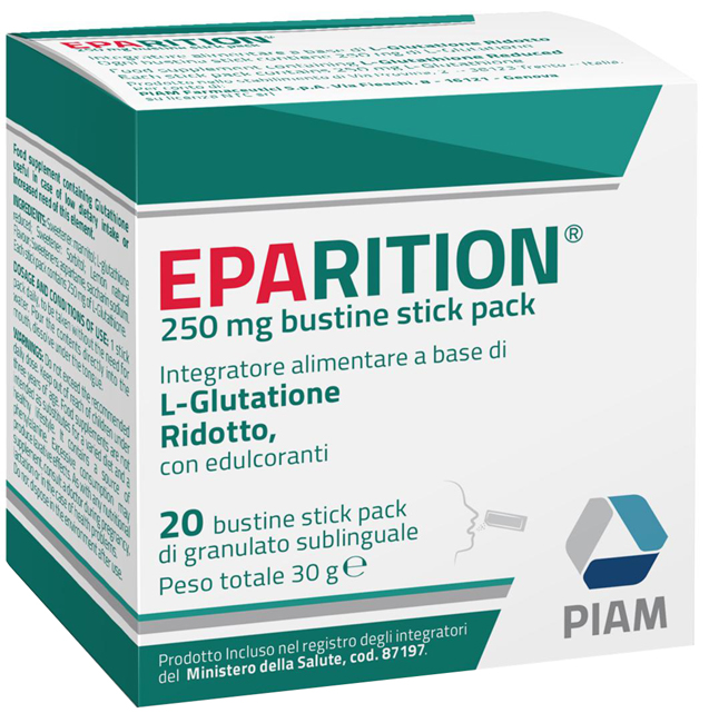 EPARITION 20 BUSTINE STICK PACK DA 250 MG DI GRANULATO SUBLINGUALE - Farmaciapacini.it