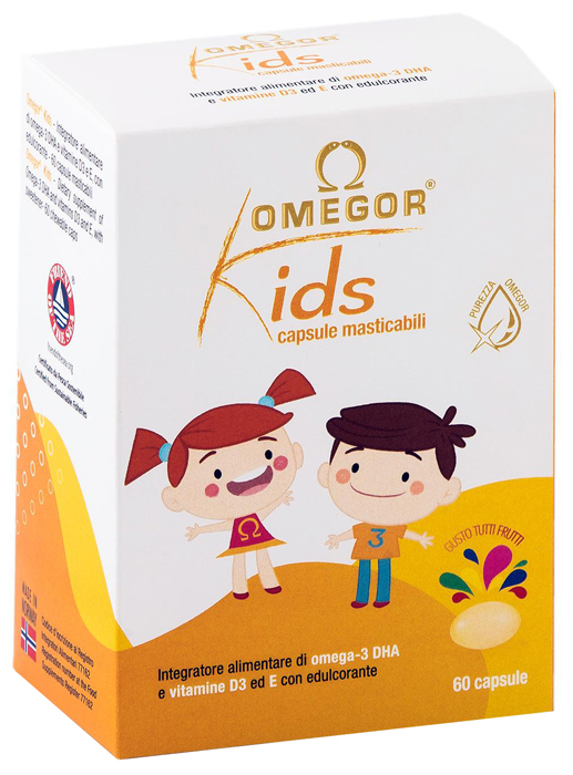 OMEGOR KIDS 60 CAPSULE MASTICABILI - Farmaciapacini.it