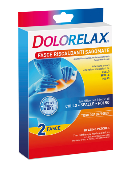 FASCIA RISCALDANTE SAGOMATA DOLORELAX 2 PEZZI - Farmaciapacini.it