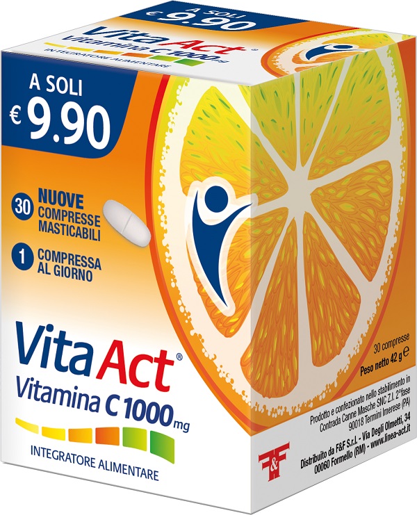 VITA ACT VITAMINA C 1000MG 30 COMPRESSE MASTICABILI - Farmaciapacini.it