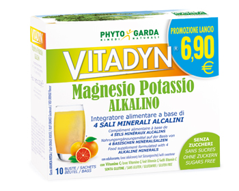 VITADYN MAGNESIO POTASSIO ALKALINO SENZA ZUCCHERO 10 BUSTINE - Farmaciapacini.it