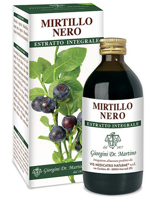 MIRTILLO NERO ESTRATTO INTEGRALE 200 ML - Farmaciapacini.it