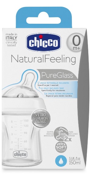 CHICCO BIBERON NATURALFEELING VETRO 0M+ 150 ML - Farmaciapacini.it
