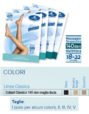 SAUBER COLLANT 140 DENARI MAGLIA LISCIA NEUTRO BEIGE 2 LINEA CLASSICA - Farmaciapacini.it