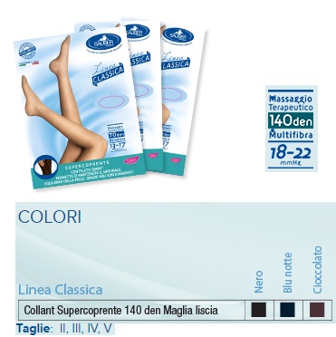 SAUBER COLLANT 140 DENARI SUPER COPRENTE MICRORETE CIOCCOLATO 3 LINEA CLASSICA - Farmaciapacini.it