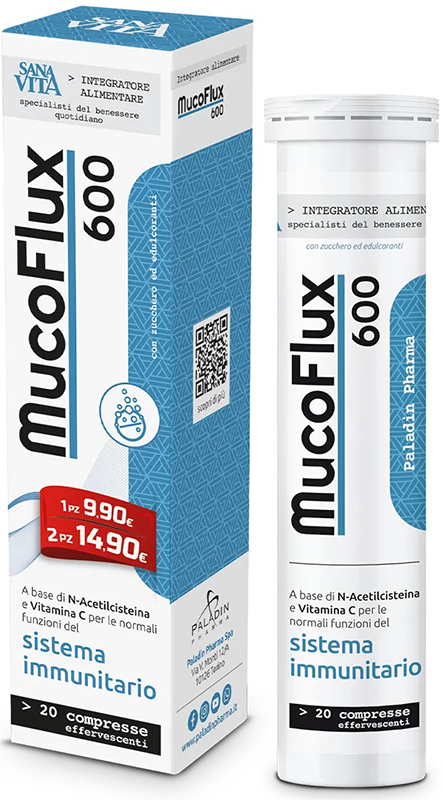 SANAVITA MUCOFLUX 600 20 CAPSULE EFFERVESCENTI - Farmaciapacini.it