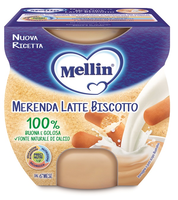 MELLIN MERENDA LATTE BISCOTTO 2 X 100 G - Farmaciapacini.it