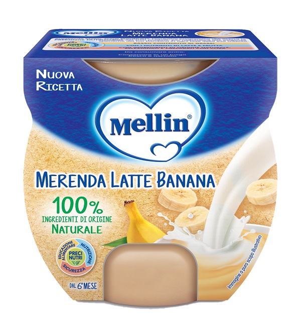 MELLIN MERENDA LATTE BANANA 2 X 100 G - Farmaciapacini.it