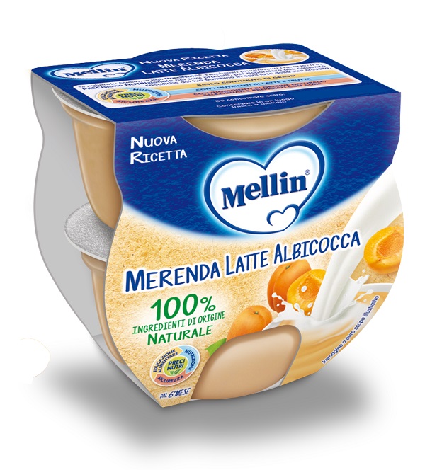 MELLIN MERENDA LATTE ALBICOCCA 2 X 100 G - Farmaciapacini.it