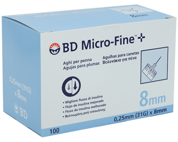 AGO PER PENNA DA INSULINA BD MICROFINE GAUGE 31 8 MM 100 PEZZI - Farmaciapacini.it