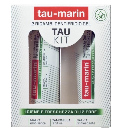 TAU MARIN DENTIFRICIO RINFRESCANTE RICARICA TAU KIT 2X20ML - Farmaciapacini.it