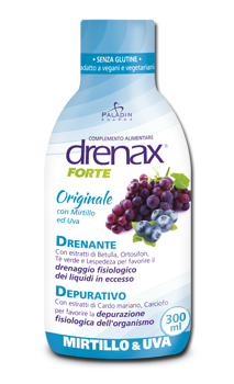DRENAX FORTE ORIGINALE CON MIRTILLO E UVA 300 ML - Farmaciapacini.it