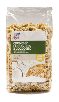 CRUNCHY CON AVENA E COCCO 375 G - Farmaciapacini.it