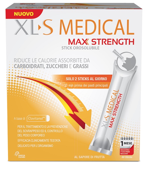XLS MEDICAL MAX STRENGTH 60 STICK OROSOLUBILI - Farmaciapacini.it