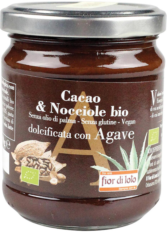 CREMA SPALMABILE CACAO E NOCCIOLE CON AGAVE BIO 200 G - Farmaciapacini.it