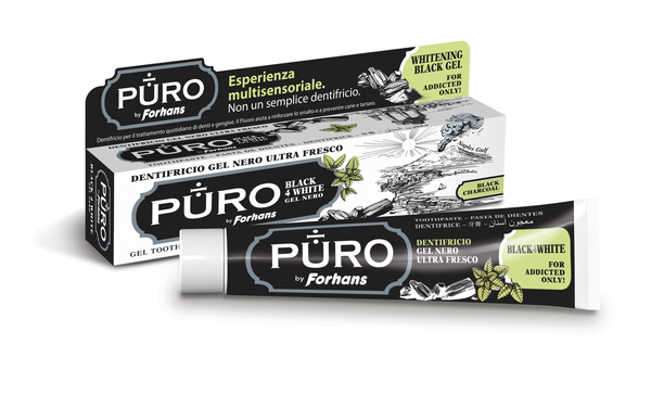 DENTIFRICIO FORHANS GEL BLACK4WHITE - Farmaciapacini.it