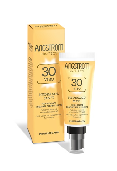 ANGSTROM PROTECT HYDRAXOL MATT FLUIDO SOLARE PROTEZIONE 30 PELLI MISTE 40 ML - Farmaciapacini.it