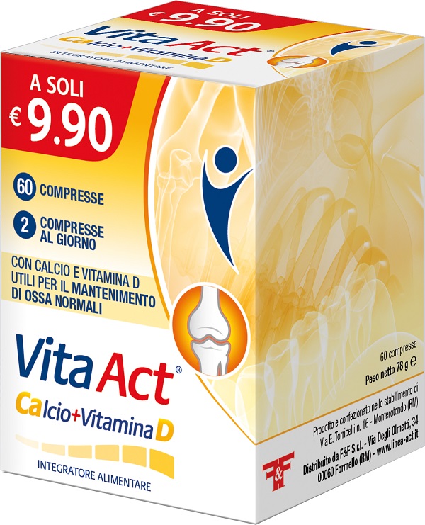 CALCIO + VITAMINA D ACT 60 COMPRESSE  - Farmaciapacini.it
