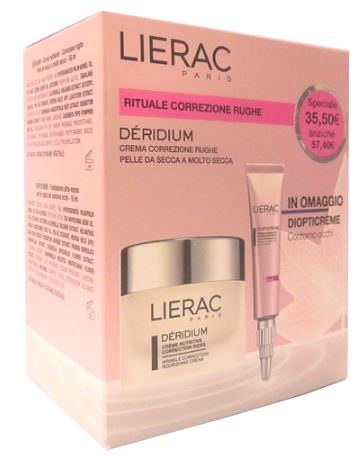 LIERAC DERIDIUM CREMA NUTRIENTE 50 ML + DIOPTICREME 10 ML - Farmaciapacini.it