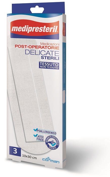 MEDIPRESTERIL MEDICAZIONI POST OPERATORIE DELICATE 10 X 30 3 PEZZI - Farmaciapacini.it