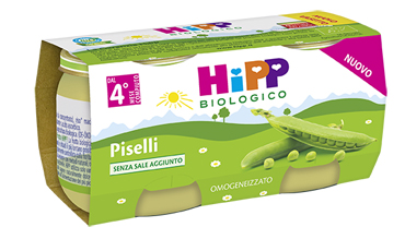 HIPP OMOGENEIZZATO PISELLI 2X80 G - Farmaciapacini.it