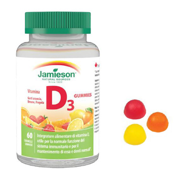 JAMIESON VITAMINA D GUMMIES 1000 60 CARAMELLE GOMMOSE - Farmaciapacini.it