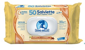 SANO E BELLO SALVIETTE DETERGENTI NF ALLA VANIGLIA E CANNELLA 50 PEZZI - Farmaciapacini.it