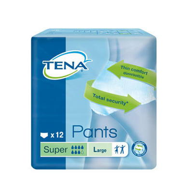 PANNOLONE PULL UP TENA PANTS SUPER TAGLIA LARGE 12 PEZZI - Farmaciapacini.it