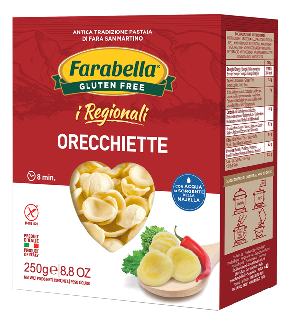 FARABELLA ORECCHIETTE I REGIONALI PASTA FRESCA STABILIZZATA 250 G - Farmaciapacini.it