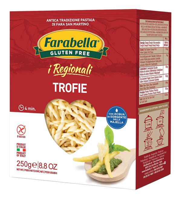 FARABELLA TROFIE I REGIONALI PASTA FRESCA STABILIZZATA 250 G - Farmaciapacini.it