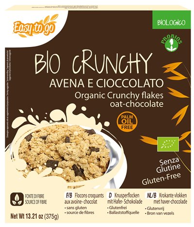 EASY TO GO BIO CRUNCHY AVENA E CIOCCOLATO 375 G - Farmaciapacini.it