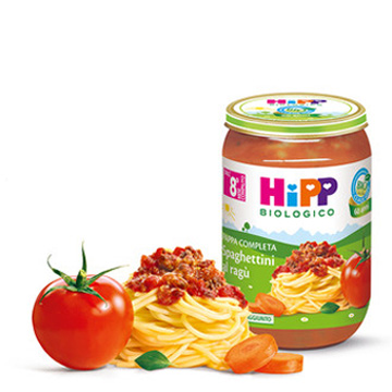 HIPP BIO SPAGHETTINI AL RAGU' 220 G - Farmaciapacini.it