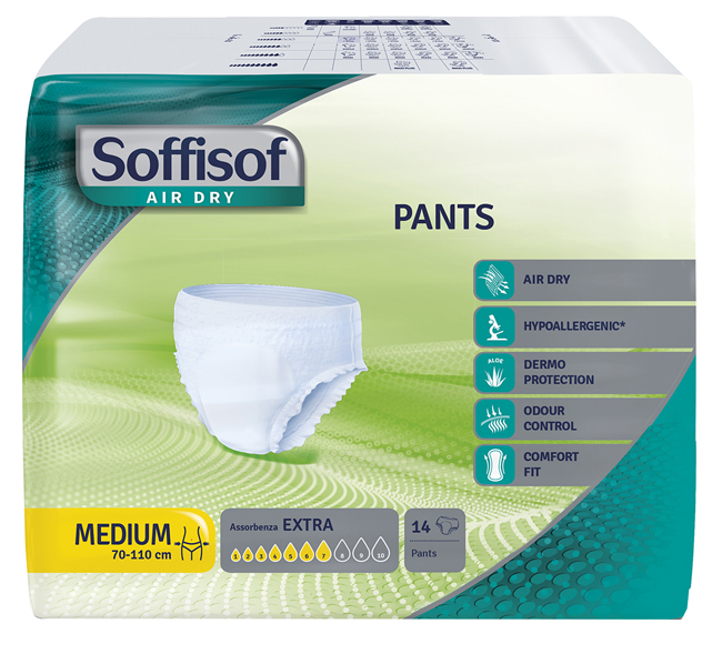 PANNOLONE PULL UP SOFFISOF AIR DRY EXTRA TAGLIA MEDIUM 14 PEZZI - Farmaciapacini.it