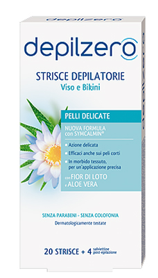 DEPILZERO STRISCE VISO E BIKINI 20 PEZZI - Farmaciapacini.it