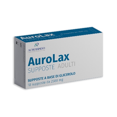 SUPPOSTE AUROLAX GLICEROLO 2500 MG 18 SUPPOSTE - Farmaciapacini.it