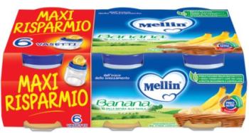 MELLIN OMOGENEIZZATO BANANA 6 X 100 G - Farmaciapacini.it