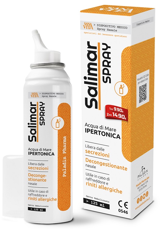 SPRAY NASALE IPERTONICO SANAVITA SALIMAR 125 ML - Farmaciapacini.it