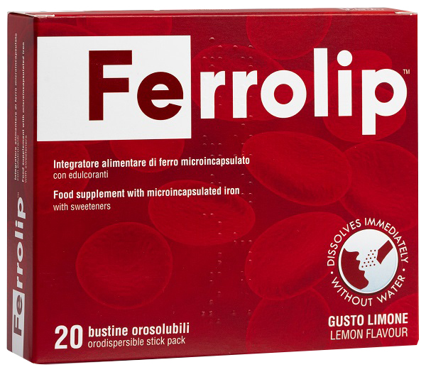 FERROLIP 20 BUSTINE OROSOLUBILI GUSTO LIMONE - Farmaciapacini.it