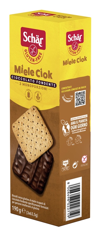 SCHAR BISCOTTI MIELE CIOK 190 G - Farmaciapacini.it