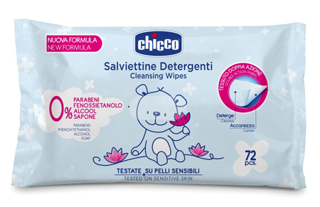 CHICCO COSMESI SALVIETT 72 PEZZI SENZA PLAQ - Farmaciapacini.it