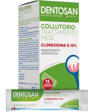 DENTOSAN COLLUTORIO MONODOSE TRATTAMENTO MENSILE 0,12% 15 BUSTINE DA 10 ML - Farmaciapacini.it