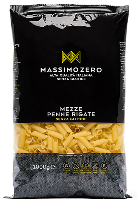 MASSIMO ZERO MEZZE PENNE RIGATE 1 KG - Farmaciapacini.it