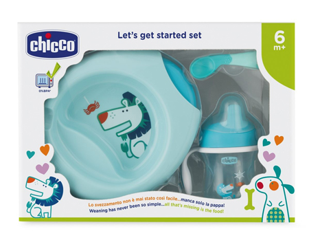 CHICCO SET PAPPA 6 MESI+ AZZURRO - Farmaciapacini.it