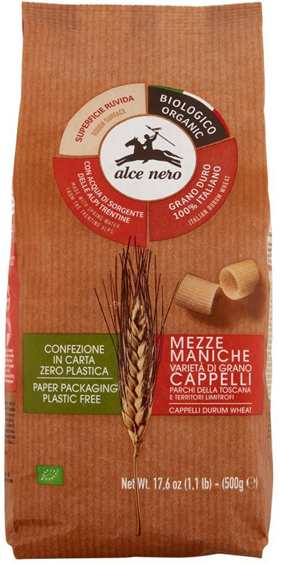 MEZZE MANICHE SEMOLA SENATORE CAPPELLI PARCHI TOSCANI BIO 500 G - Farmaciapacini.it