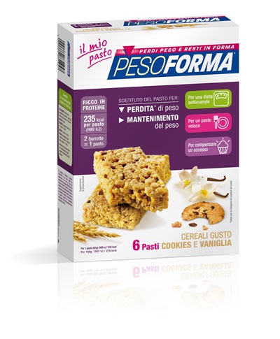 PESOFORMA BARR CEREALI COOKIES VANIGLIA 372 G - Farmaciapacini.it