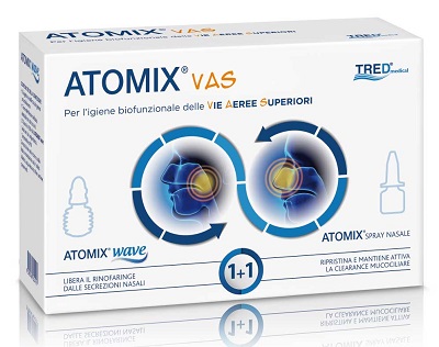 ATOMIX VAS KIT PER IGIENE FUNZIONALE DELLE VIE AEREE SUPERIORI ATOMIC WAVE + SPRAY - Farmaciapacini.it